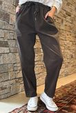 Made in Italy Baby Cord Classic Slim Jogger Chocolate